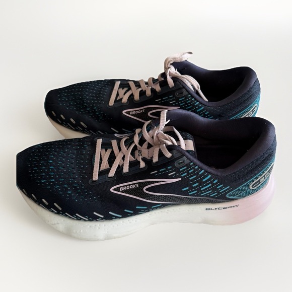Brooks Shoes - Brooks Glycerin 20 Women's Size 10 B Navy Teal Running Shoes Sneakers